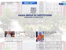 Tablet Screenshot of kalkaeducationalsociety.com